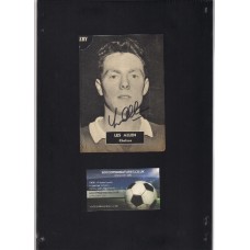 Signed picture of Les Allen the Chelsea footballer.